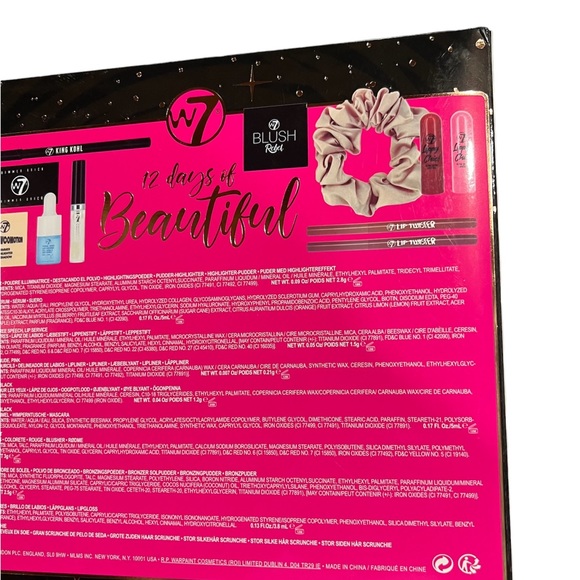 NEW W7 Advent Makeup Calendar, 12 Items In Package Black - Picture 7 of 8